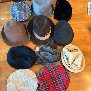 LOT OF 11 VINTAGE HATS